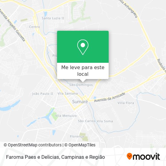 Faroma Paes e Delicias mapa