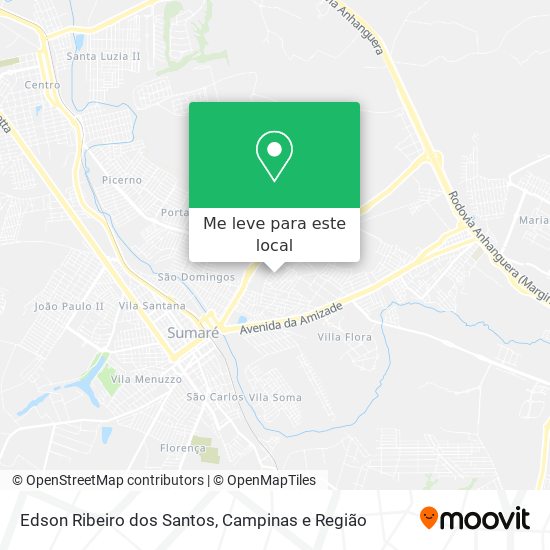 Edson Ribeiro dos Santos mapa