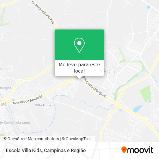 Escola Villa Kids mapa