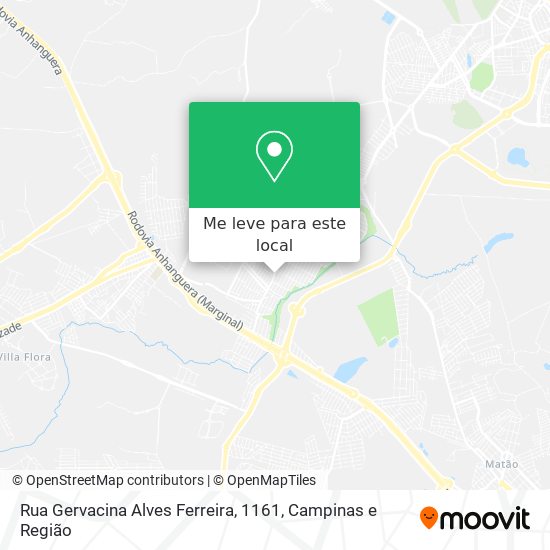 Rua Gervacina Alves Ferreira, 1161 mapa