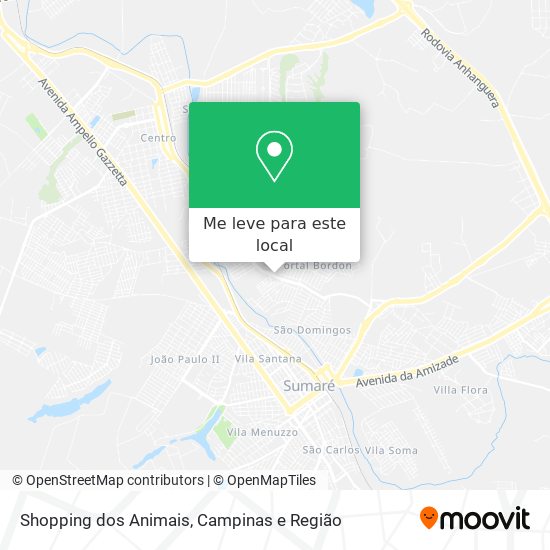 Shopping dos Animais mapa