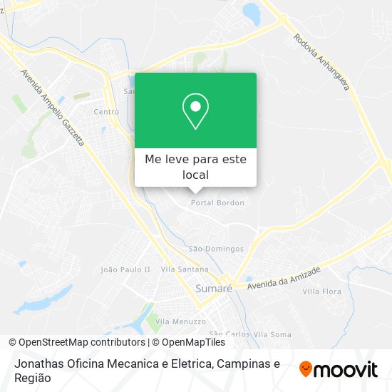 Jonathas Oficina Mecanica e Eletrica mapa