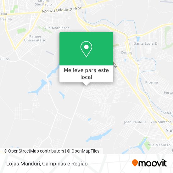 Lojas Manduri mapa