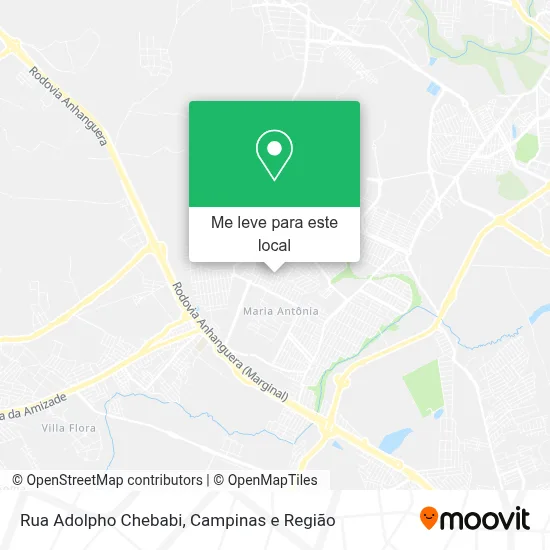 Rua Adolpho Chebabi mapa