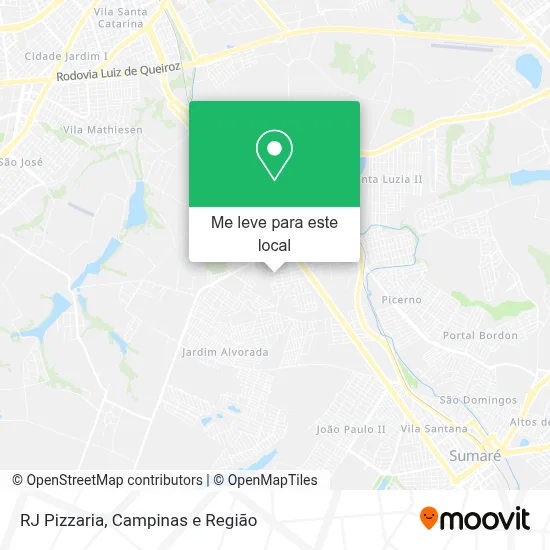 RJ Pizzaria mapa