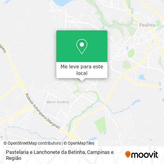 Pastelaria e Lanchonete da Betinha mapa