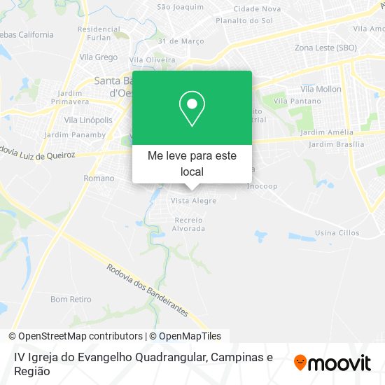 IV Igreja do Evangelho Quadrangular mapa