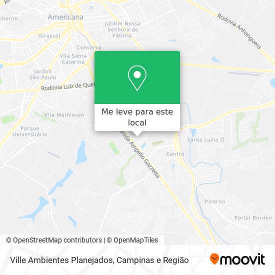 Ville Ambientes Planejados mapa