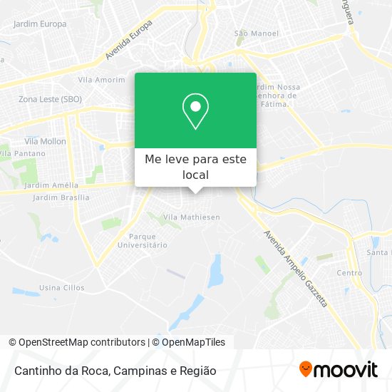 Cantinho da Roca mapa