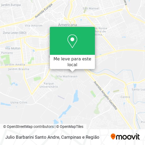 Julio Barbarini Santo Andre mapa