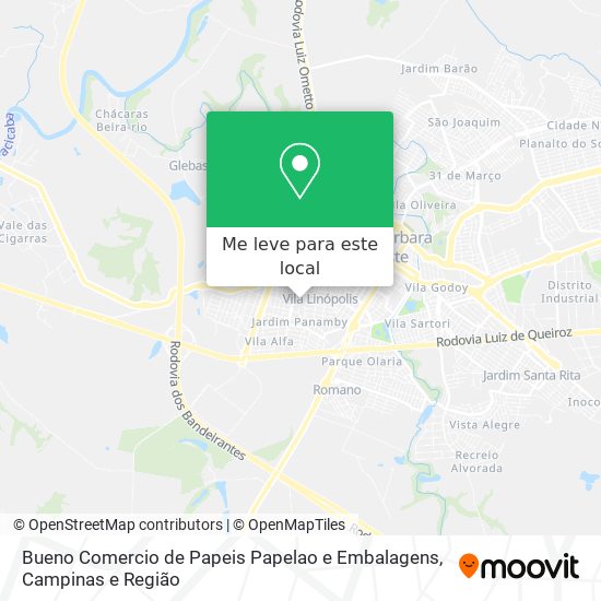 Bueno Comercio de Papeis Papelao e Embalagens mapa