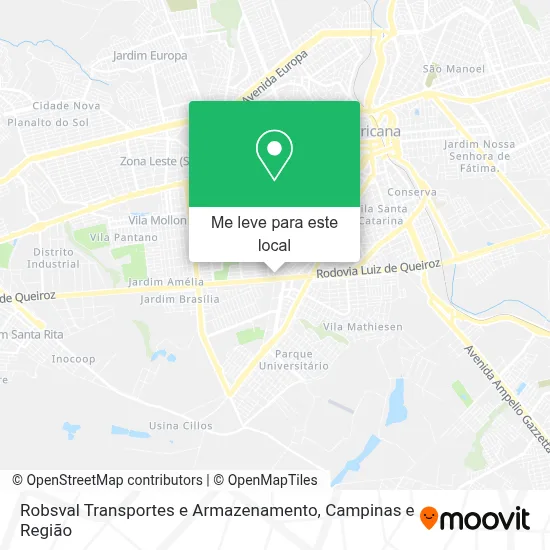 Robsval Transportes e Armazenamento mapa