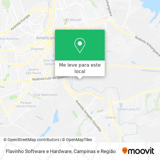 Flavinho Software e Hardware mapa