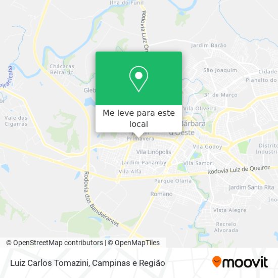 Luiz Carlos Tomazini mapa