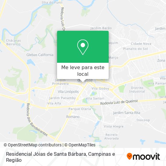 Residencial Jóias de Santa Bárbara mapa