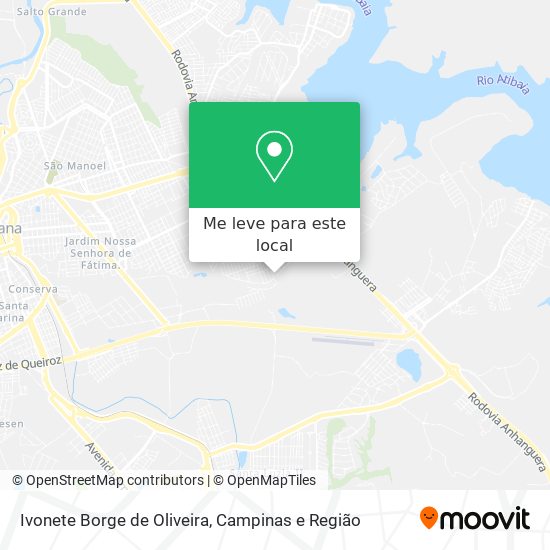 Ivonete Borge de Oliveira mapa