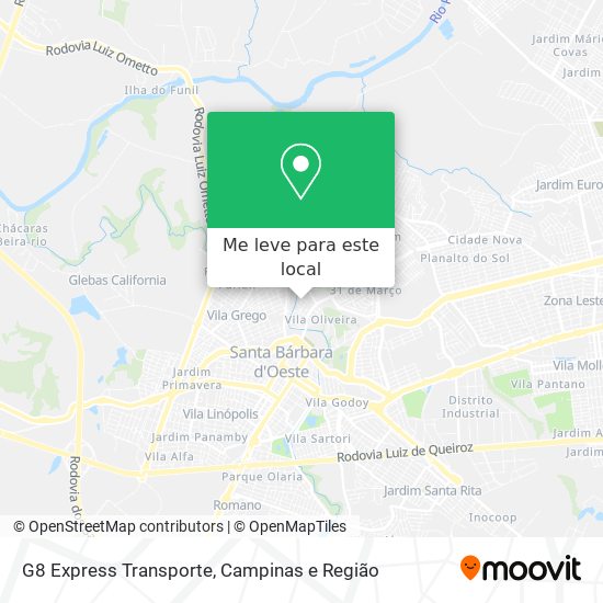 G8 Express Transporte mapa