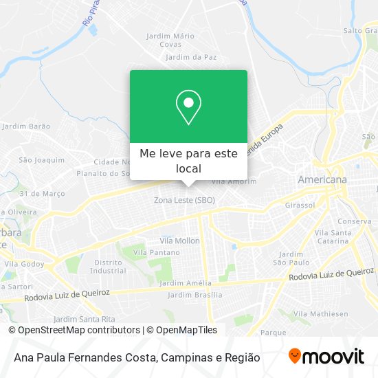 Ana Paula Fernandes Costa mapa