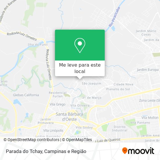 Parada do Tchay mapa