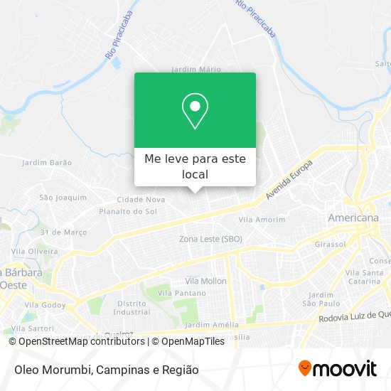 Oleo Morumbi mapa