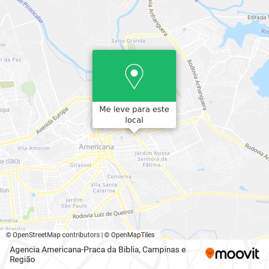 Agencia Americana-Praca da Biblia mapa