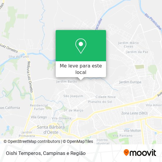 Oishi Temperos mapa