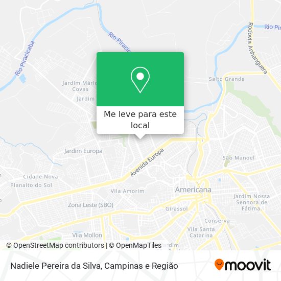 Nadiele Pereira da Silva mapa