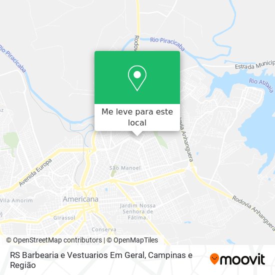 RS Barbearia e Vestuarios Em Geral mapa