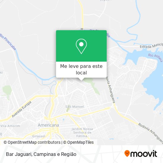 Bar Jaguari mapa