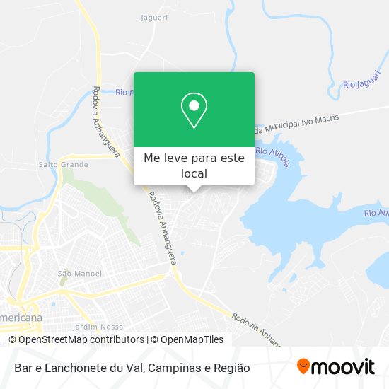 Bar e Lanchonete du Val mapa