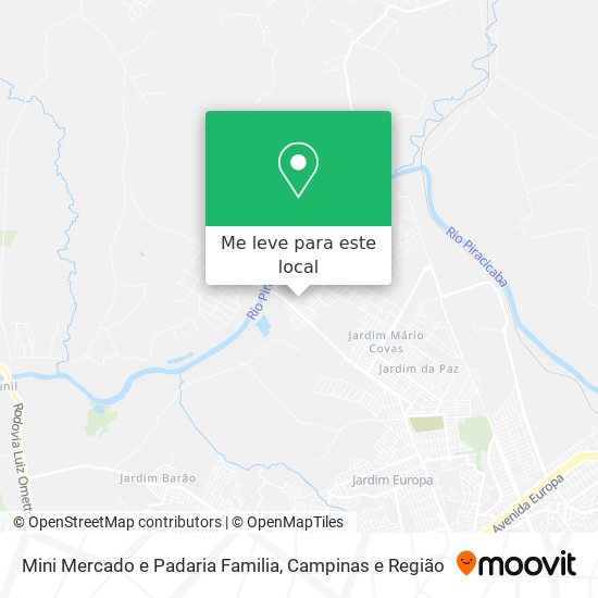 Mini Mercado e Padaria Familia mapa