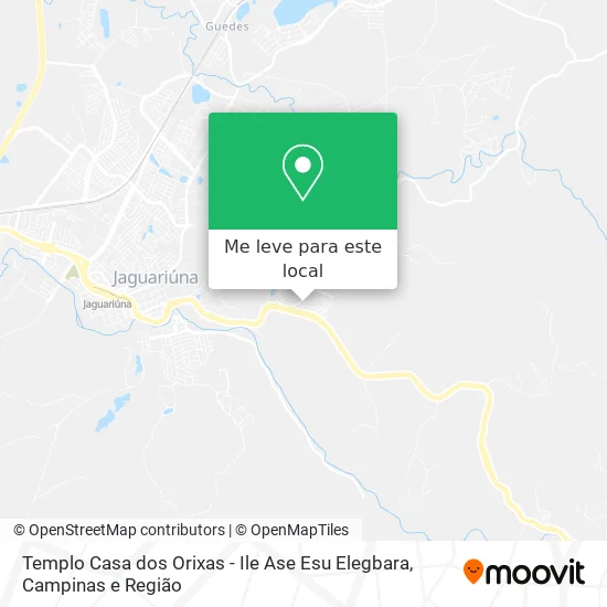 Templo Casa dos Orixas - Ile Ase Esu Elegbara mapa