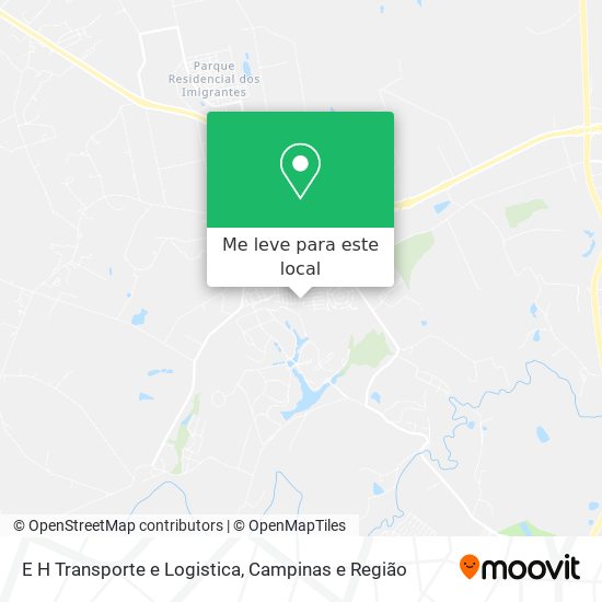 E H Transporte e Logistica mapa