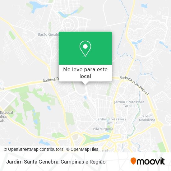 Jardim Santa Genebra mapa