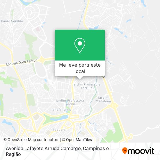 Avenida Lafayete Arruda Camargo mapa