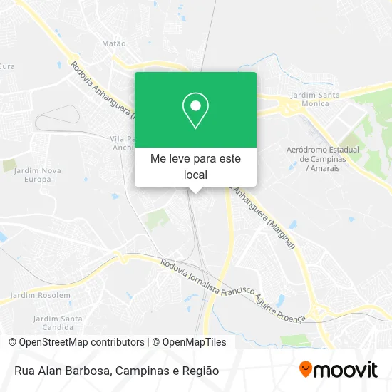 Rua Alan Barbosa mapa