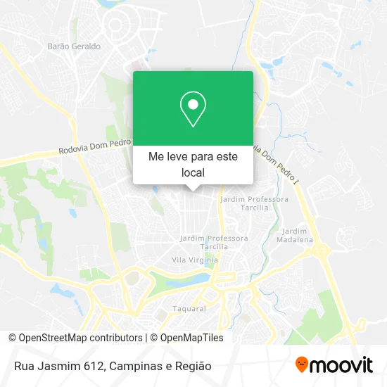 Rua Jasmim 612 mapa