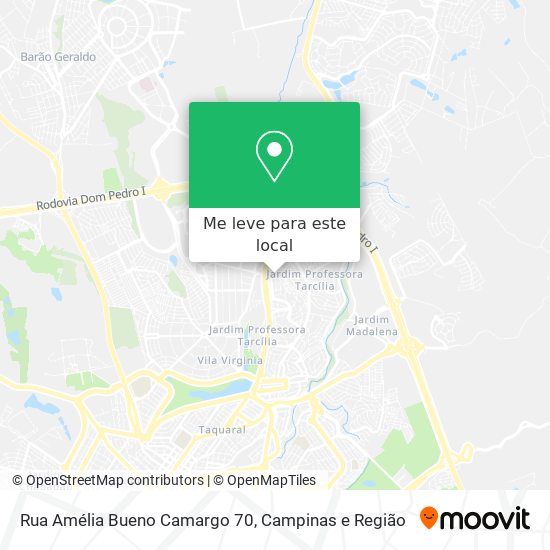 Rua Amélia Bueno Camargo 70 mapa