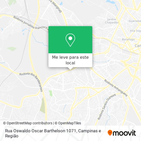 Rua Oswaldo Oscar Barthelson 1071 mapa