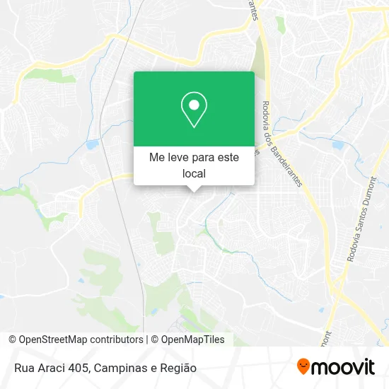Rua Araci 405 mapa