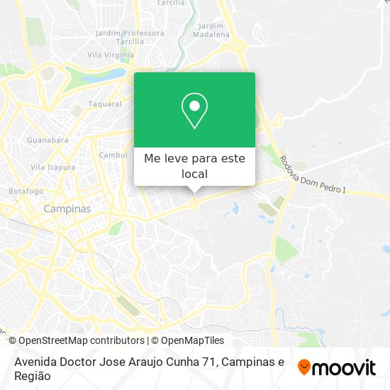 Avenida Doctor Jose Araujo Cunha 71 mapa