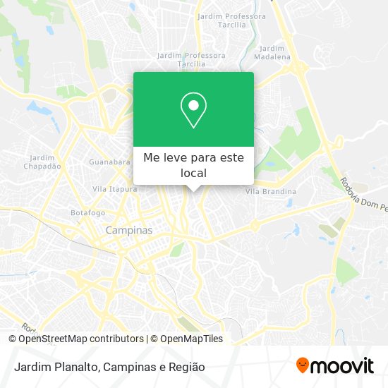 Jardim Planalto mapa