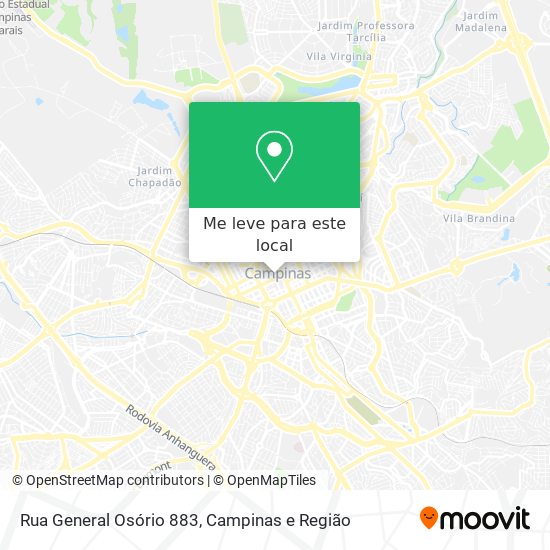 Rua General Osório 883 mapa
