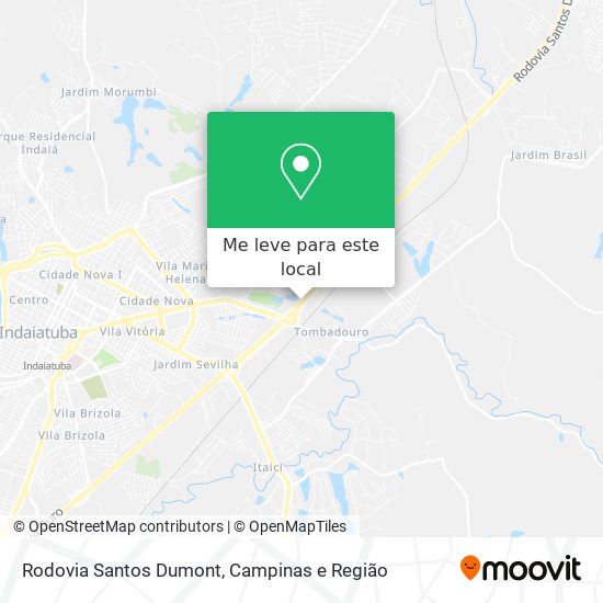 Rodovia Santos Dumont mapa