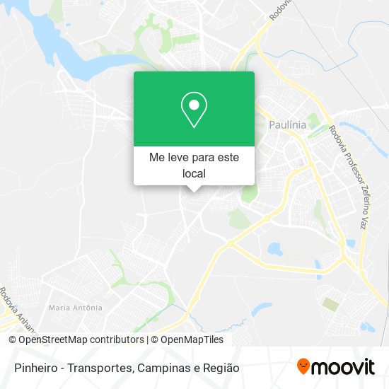 Pinheiro - Transportes mapa