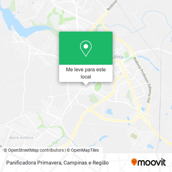 Panificadora Primavera mapa