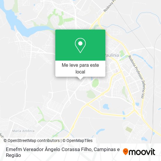 Emefm Vereador Ângelo Corassa Filho mapa