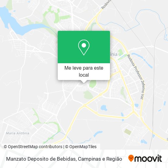 Manzato Deposito de Bebidas mapa