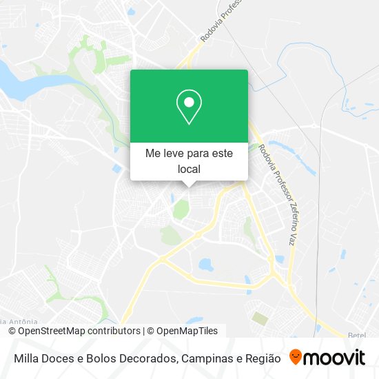 Milla Doces e Bolos Decorados mapa