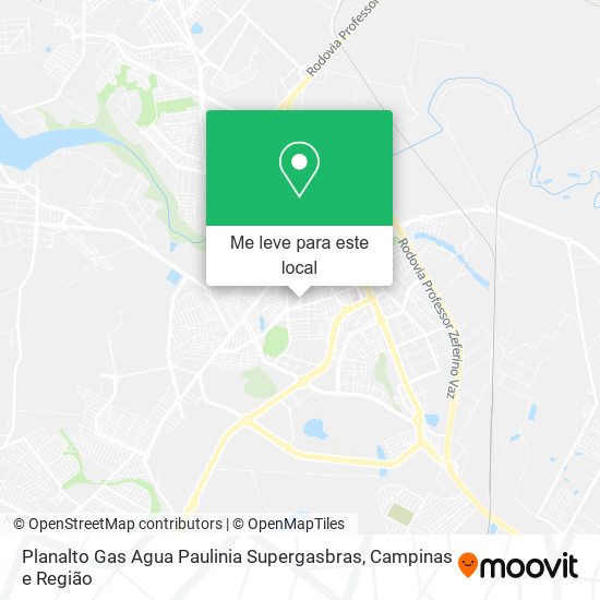 Planalto Gas Agua Paulinia Supergasbras mapa